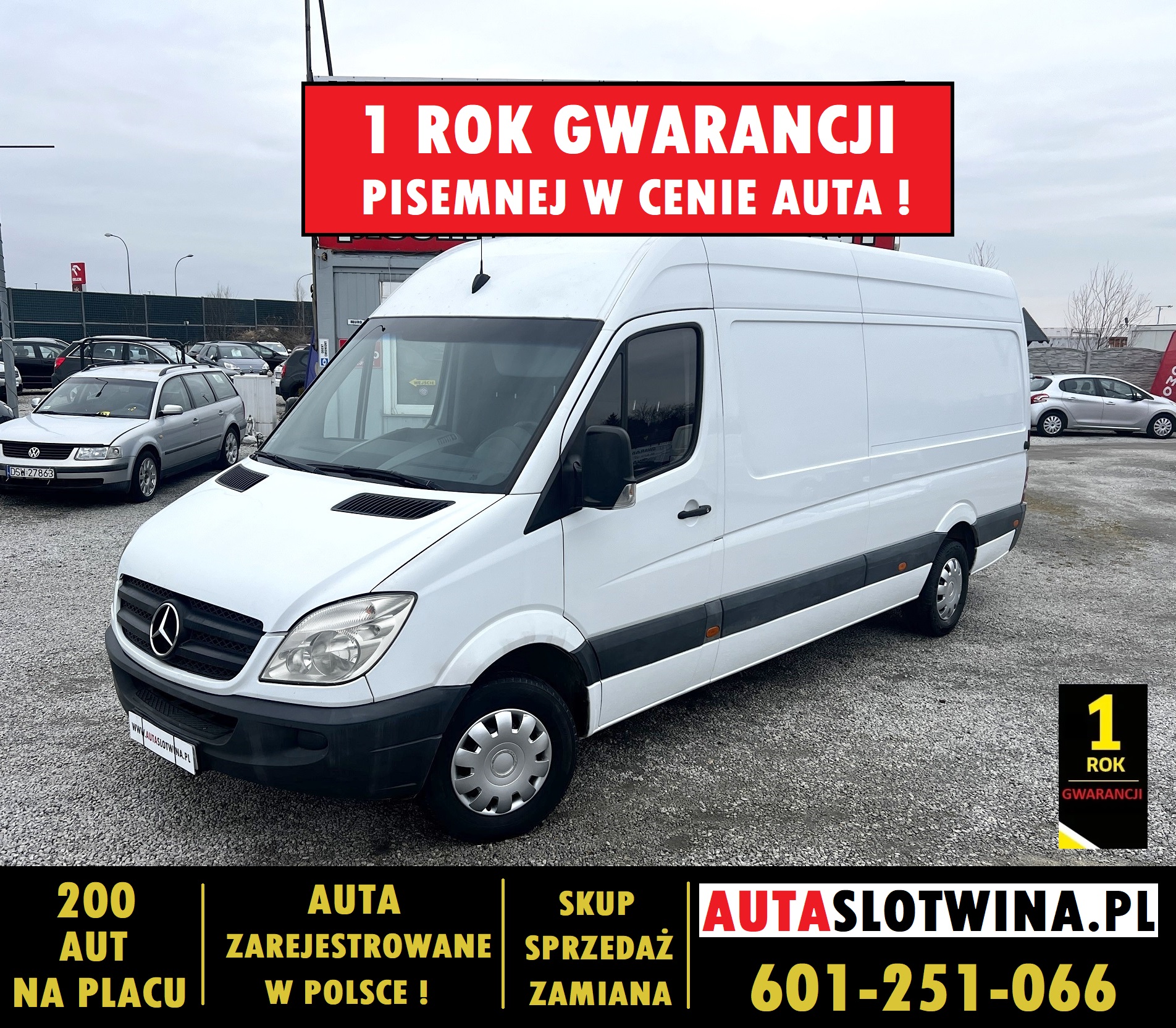 MERCEDES-BENZ SPRINTER 1 ROK GWARANCJI W CENIE AUTA, Zamiana, Wielki, Fajny Stan, Maxi