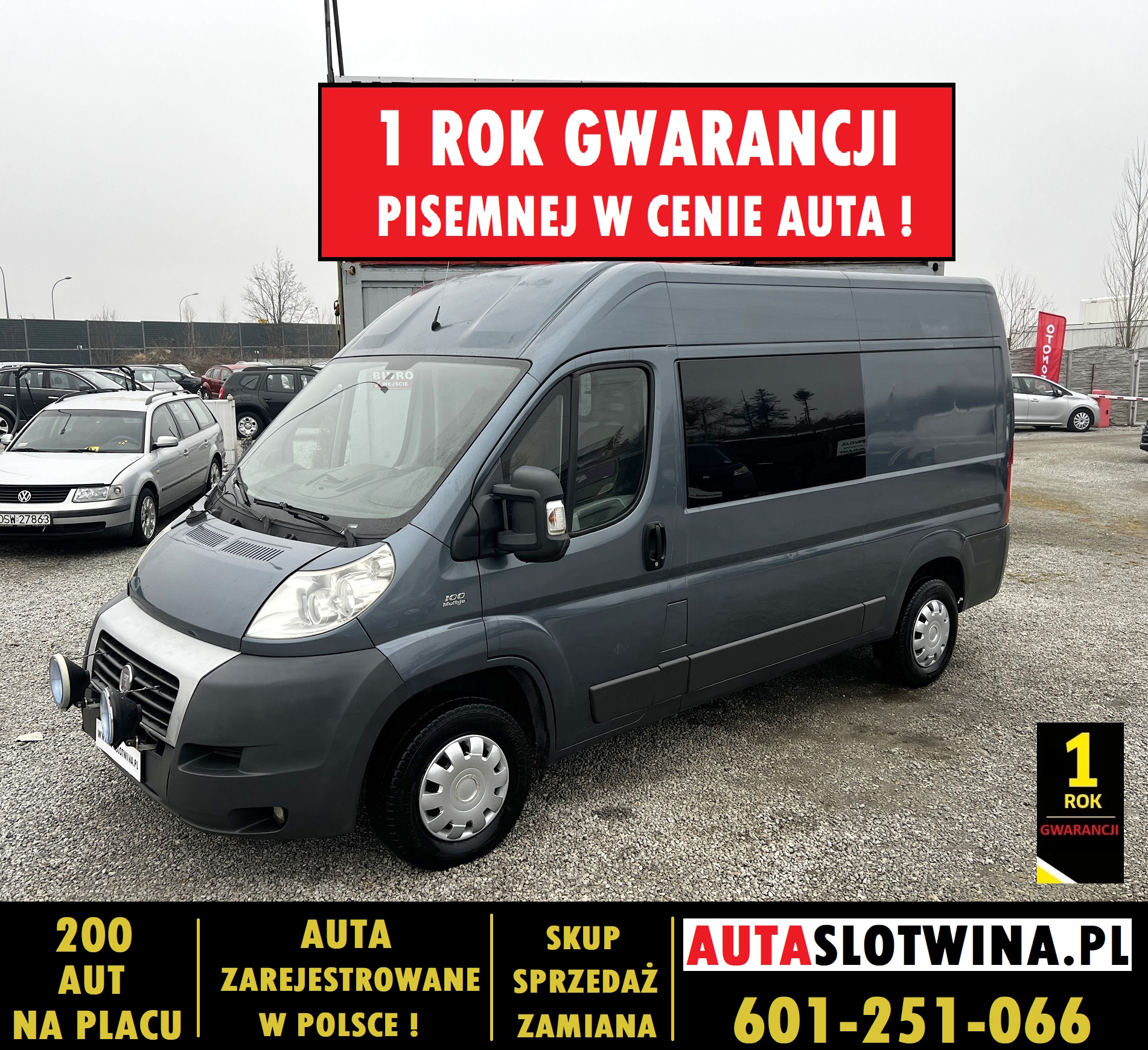 FIAT DUCATO 1 ROK GWARANCJI W CENIE AUTA, Zamiana, Klima, L2H2, szary, oszklony