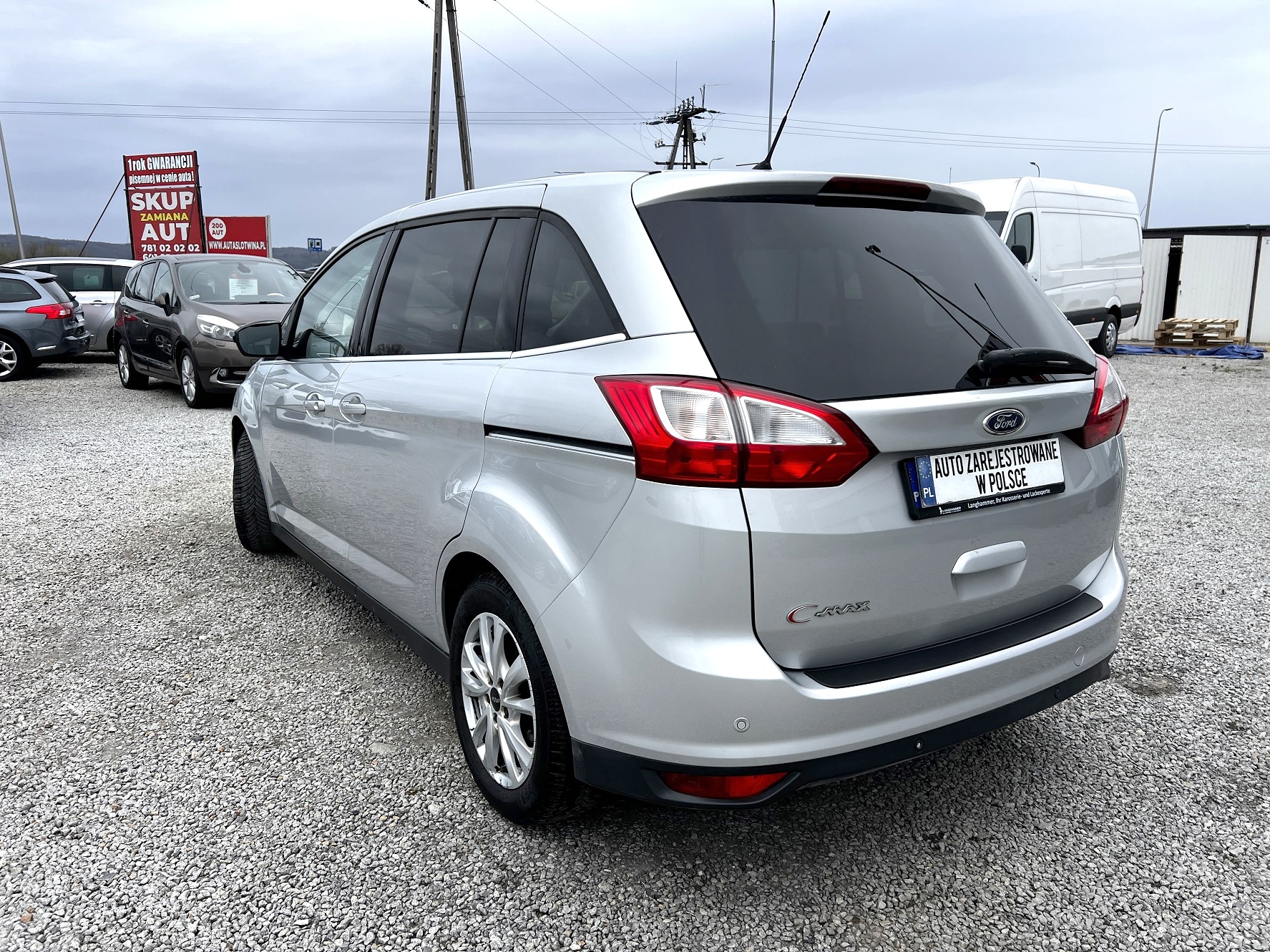 FORD GRAND-C-MAX 1 ROK GWARANCJI W CENIE AUTA, Zamiana, 7 os, Navi, Kamera, 2.0D !