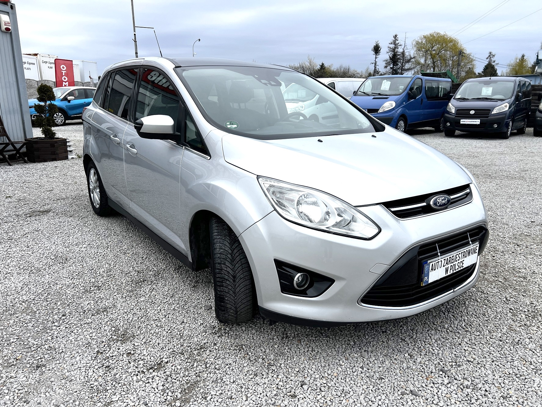 FORD GRAND-C-MAX 1 ROK GWARANCJI W CENIE AUTA, Zamiana, 7 os, Navi, Kamera, 2.0D !